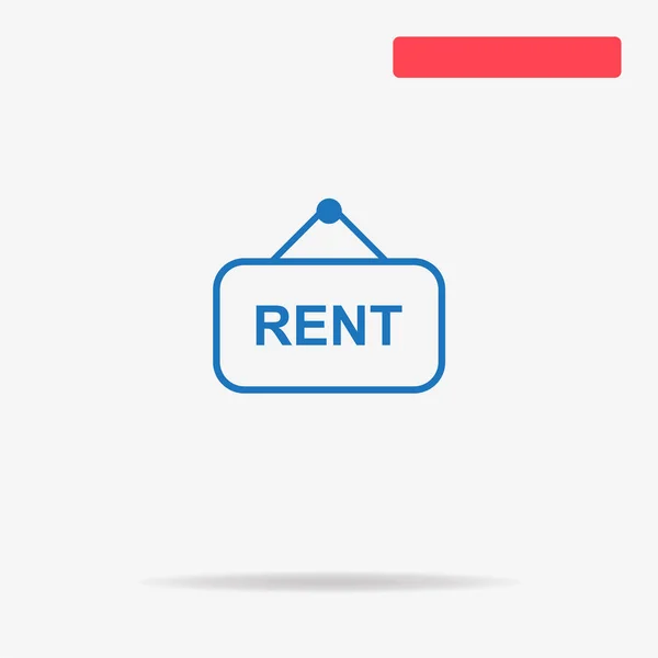 Rent Icon Vector Concept Illustration Design — Stock Vector