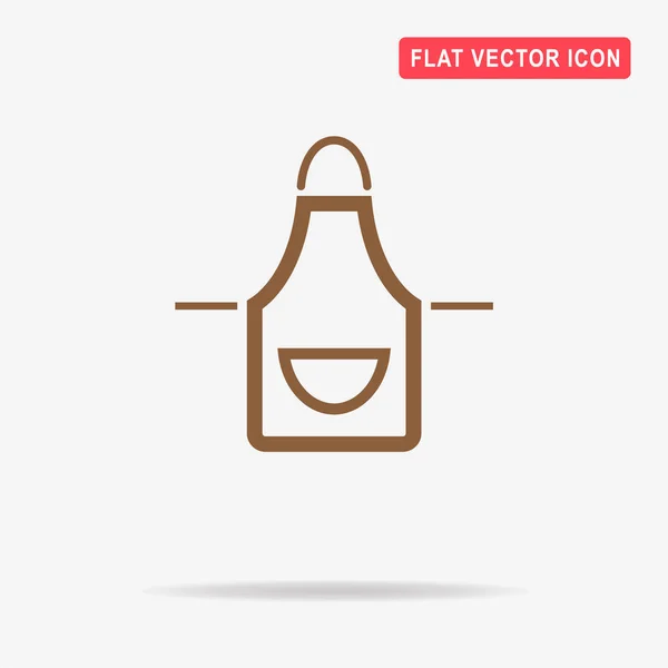 Icono Del Delantal Ilustración Del Concepto Vectorial Para Diseño — Vector de stock