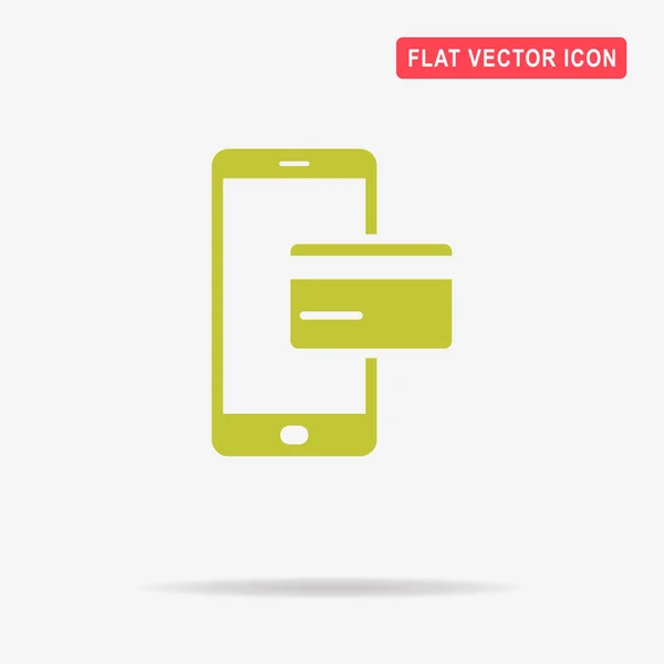 Icono Pago Móvil Ilustración Del Concepto Vectorial Para Diseño — Vector de stock