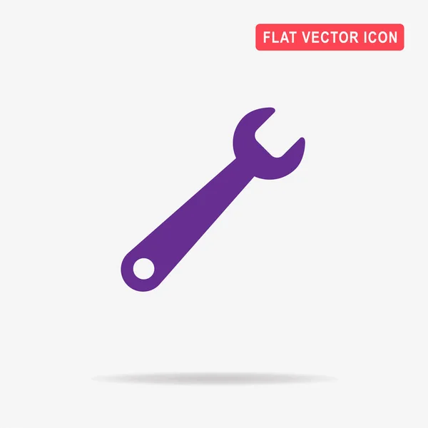 Schraubenschlüssel Symbol Vektor Konzept Illustration Für Design — Stockvektor