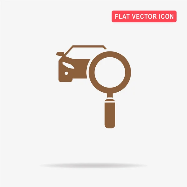 Car Diagnostics Icon Vector Concept Illustration Design — Stock Vector