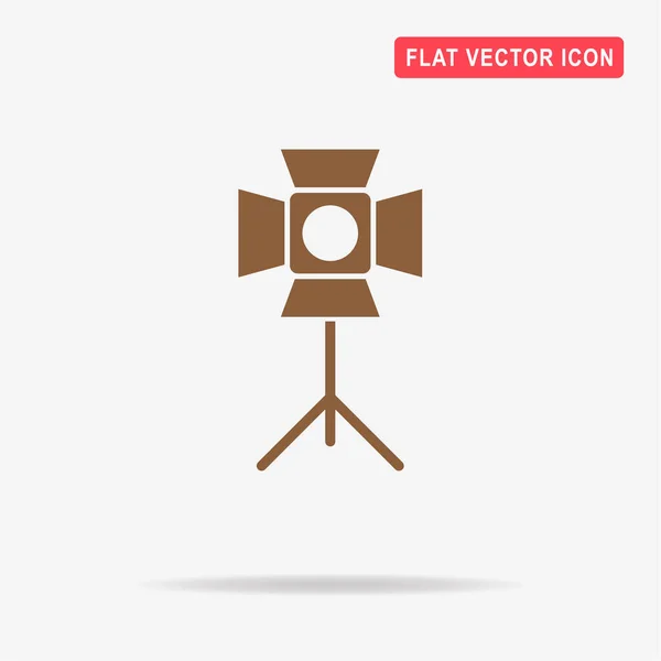 Spotlight Icon Vector Concept Illustration Design — Stock Vector