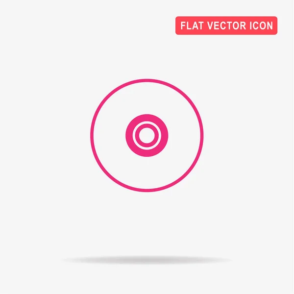 Ícone Disco Compacto Ilustração Conceito Vetor Para Design — Vetor de Stock