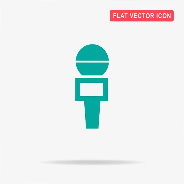 Icono Del Micrófono Vector Concepto Ilustración Para Diseño — Archivo Imágenes Vectoriales