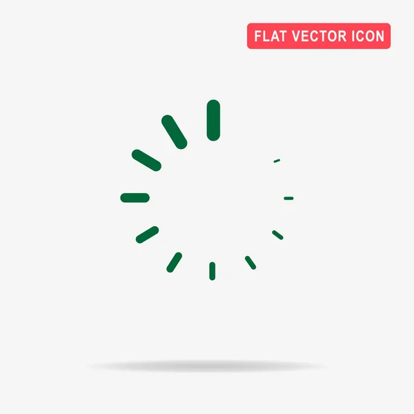 Loading Icon Vector Concept Illustration Design — Stock Vector