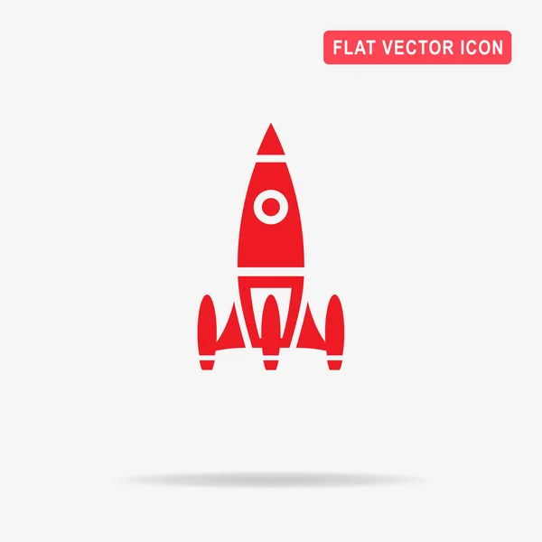 Ícone Foguete Espacial Ilustração Conceito Vetor Para Design —  Vetores de Stock