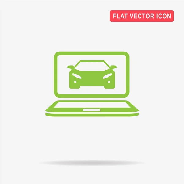 Car Diagnostics Icon Vector Concept Illustration Design — Stock Vector