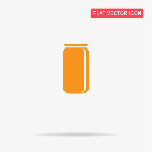 Soda Kan Ikonen Begreppet Vektorillustration För Design — Stock vektor