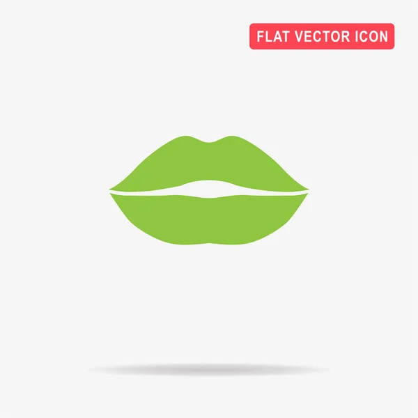 Lippen Symbol Vektor Konzept Illustration Für Design — Stockvektor
