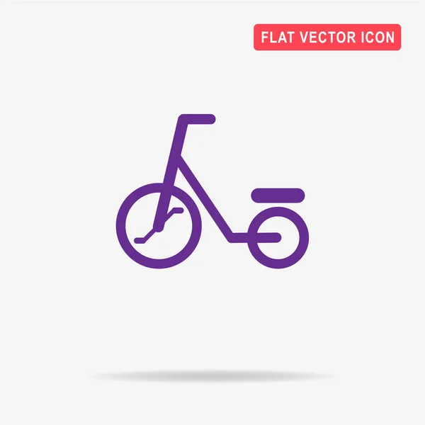 Ícone Bicicleta Bebê Ilustração Conceito Vetor Para Design — Vetor de Stock