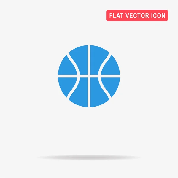 Basketbal Pictogram Vectorillustratie Concept Voor Ontwerp — Stockvector