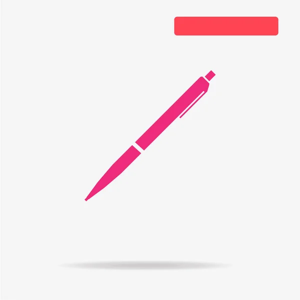 Ballpoint Pen Icon Vector Concept Illustration Design — Stock Vector