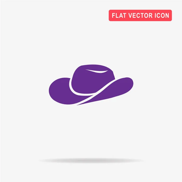 Ícone Chapéu Cowboy Ilustração Conceito Vetor Para Design — Vetor de Stock