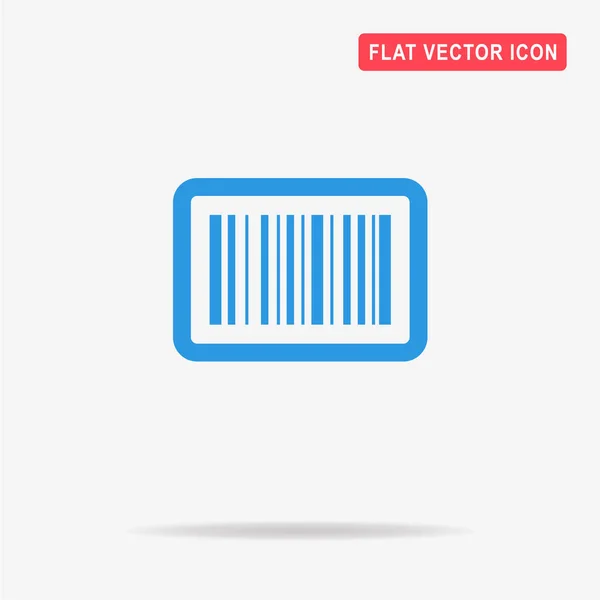 Barcode Pictogram Vectorillustratie Concept Voor Ontwerp — Stockvector