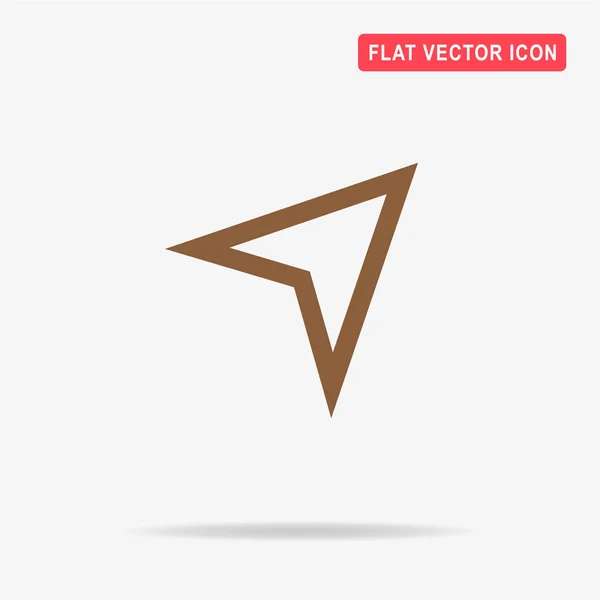 Pictogram Pijl Navigator Vectorillustratie Concept Voor Ontwerp — Stockvector