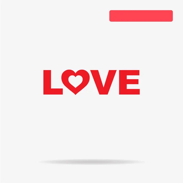 Kärlek Ikonen Begreppet Vektorillustration För Design — Stock vektor