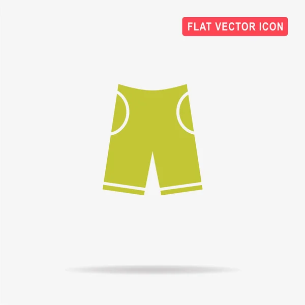 Shorts Pictogram Vectorillustratie Concept Voor Ontwerp — Stockvector