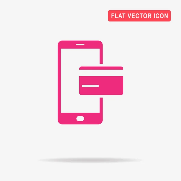 Icône Paiement Mobile Illustration Vectorielle Concept Pour Design — Image vectorielle
