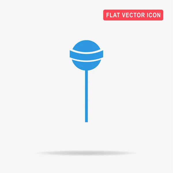 Lollipop Pictogram Vectorillustratie Concept Voor Ontwerp — Stockvector