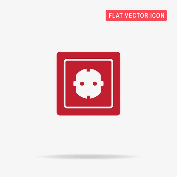 Icono Toma Corriente Ilustración Del Concepto Vectorial Para Diseño — Vector de stock