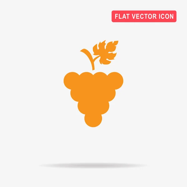 Ícone Uvas Ilustração Conceito Vetor Para Design — Vetor de Stock