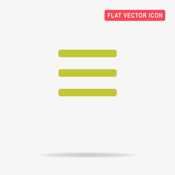 Icono Del Menú Ilustración Del Concepto Vectorial Para Diseño — Vector de stock