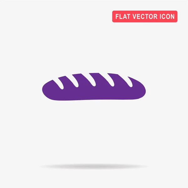 Bread Icon Vector Concept Illustration Design — Stock Vector