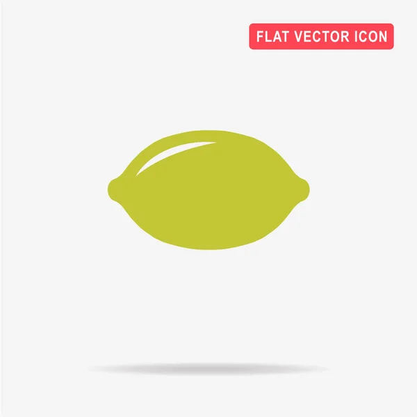 Zitronen Symbol Vektor Konzept Illustration Für Design — Stockvektor