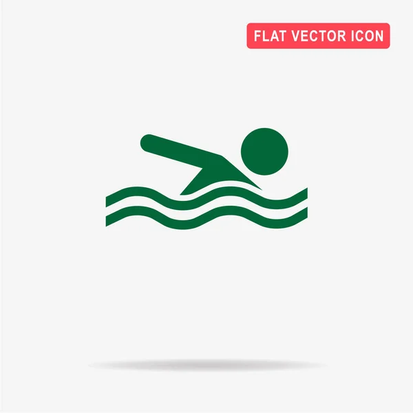 Icono Piscina Ilustración Del Concepto Vectorial Para Diseño — Vector de stock