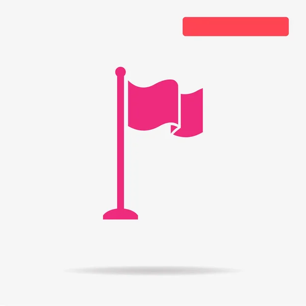 Icono Bandera Ilustración Del Concepto Vectorial Para Diseño — Vector de stock