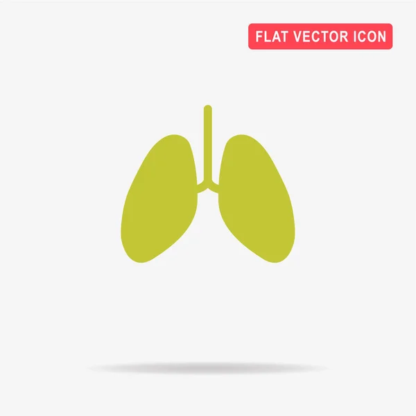 Lungen Symbol Vektor Konzept Illustration Für Design — Stockvektor