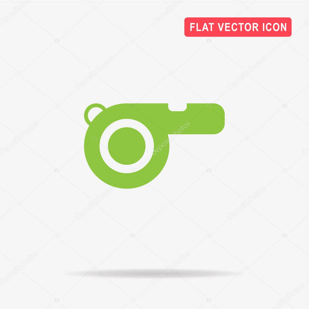 Whistle icon. Vector concept illustration for design.