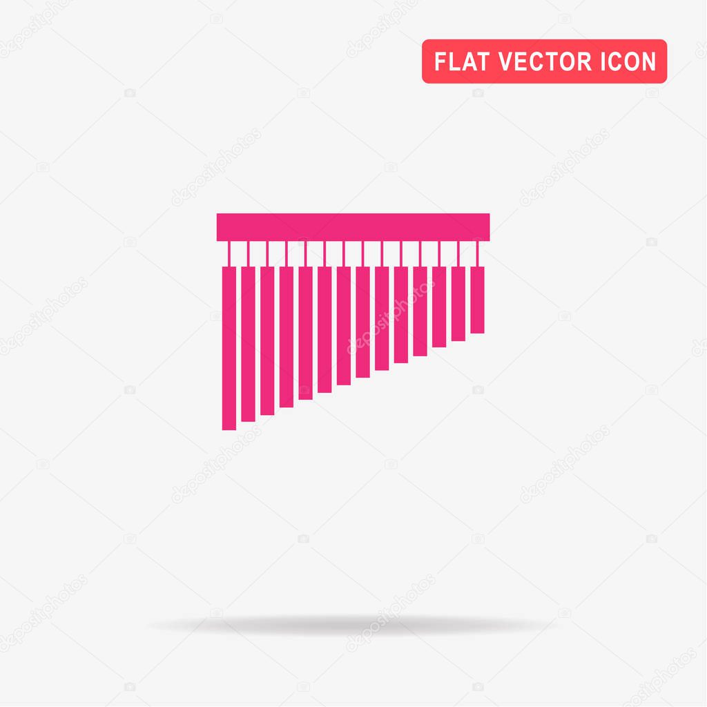 Bar chimes icon. Vector concept illustration for design.