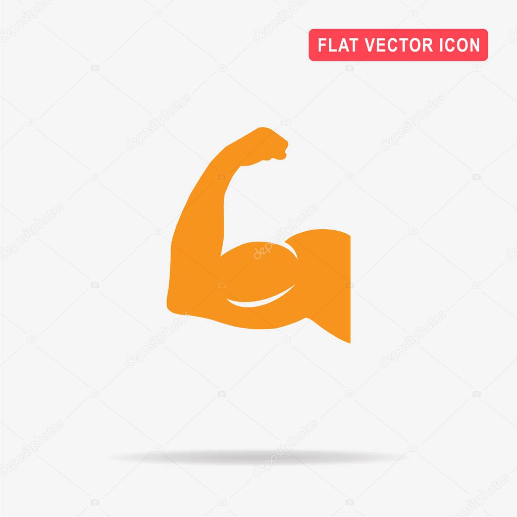 Strong icon. Vector concept illustration for design.