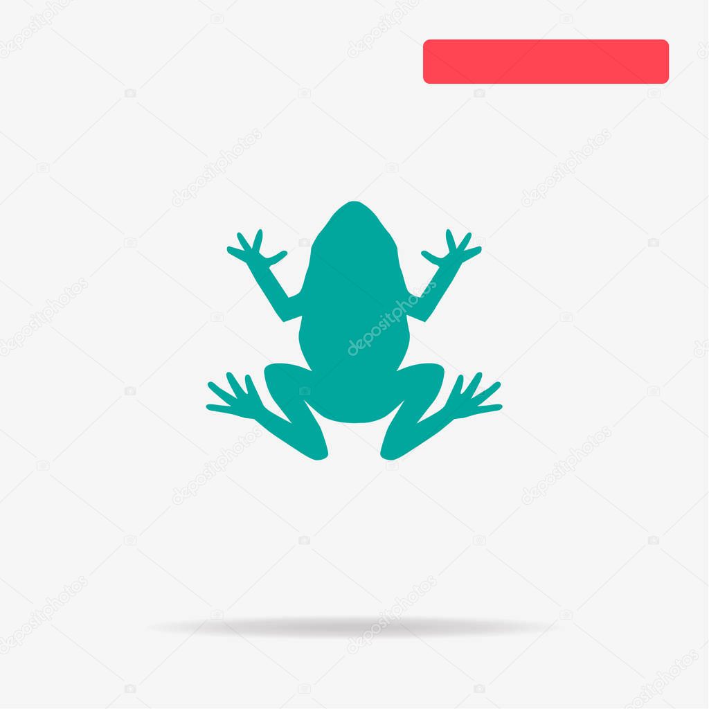 Frog icon. Vector concept illustration for design.