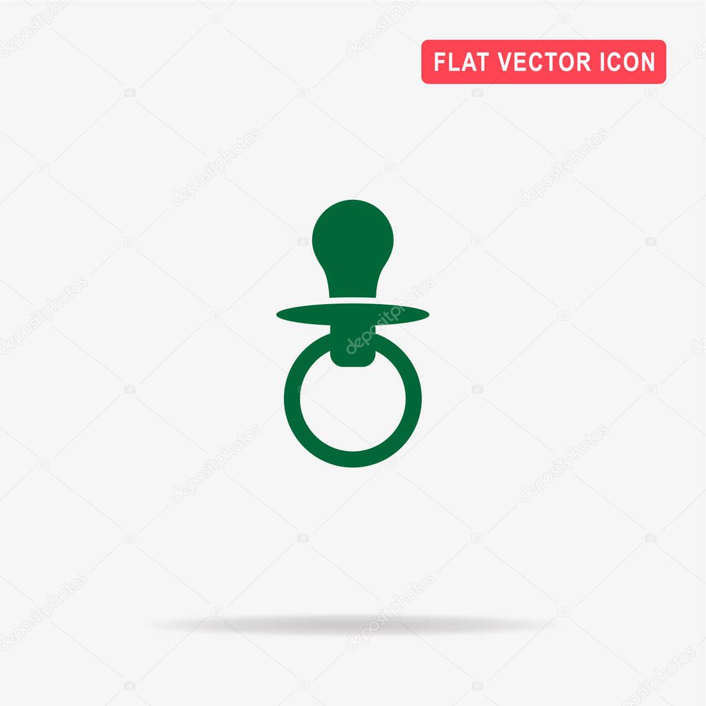 Nipple icon. Vector concept illustration for design.