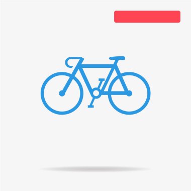 Bisiklet simgesi. Vektör konsept illüstrasyon tasarımı için.