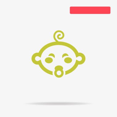 Bebek Çocuk simgesi. Vektör konsept illüstrasyon tasarımı için.