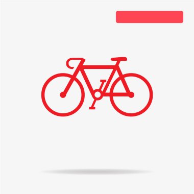 Bisiklet simgesi. Vektör konsept illüstrasyon tasarımı için.