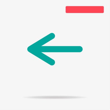 Ok simgesi. Vektör konsept illüstrasyon tasarımı için.