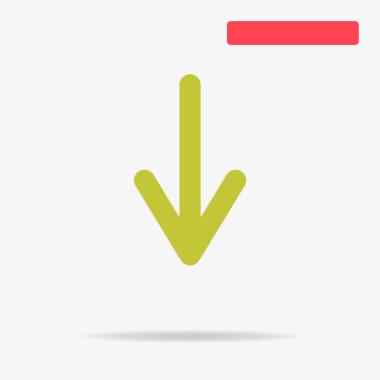 Ok simgesi. Vektör konsept illüstrasyon tasarımı için.