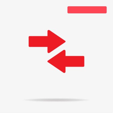 Ok simgesi. Vektör konsept illüstrasyon tasarımı için.