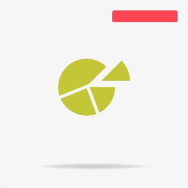 Pasta grafik simgesi. Vektör konsept illüstrasyon tasarımı için.