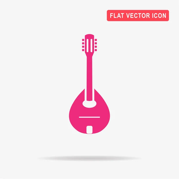 Ícone Mandolin Ilustração Conceito Vetor Para Design — Vetor de Stock