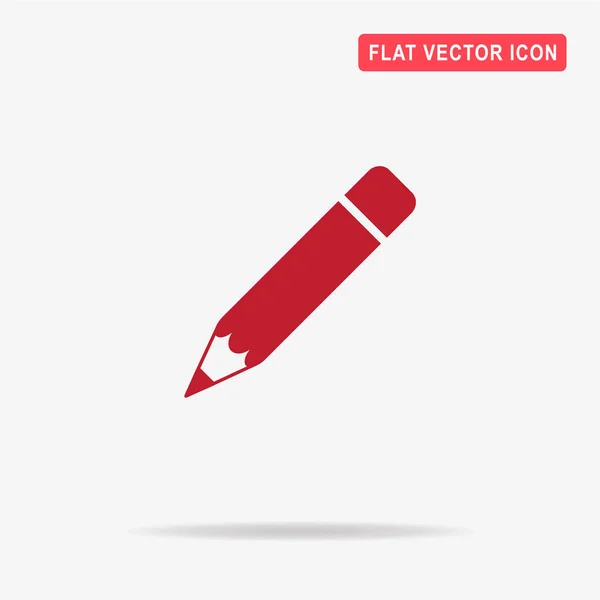 Bleistift Symbol Vektor Konzept Illustration Für Design — Stockvektor