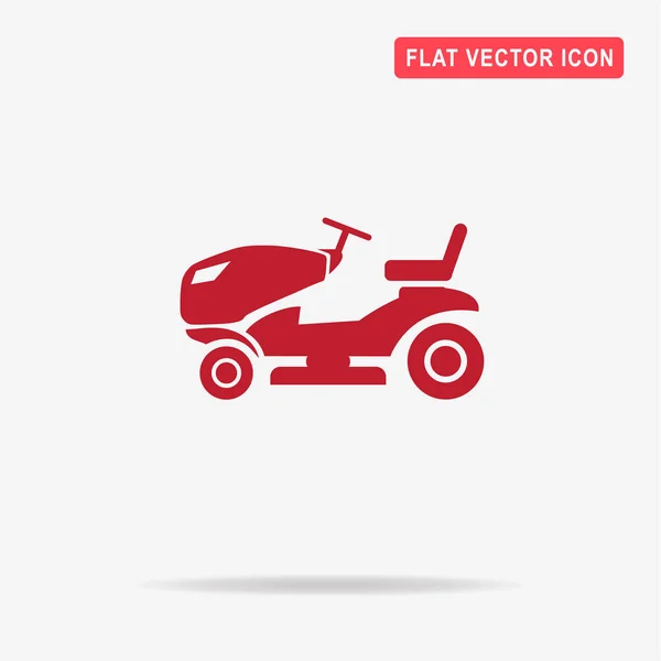 Ícone Tractor Relva Ilustração Conceito Vetor Para Design — Vetor de Stock