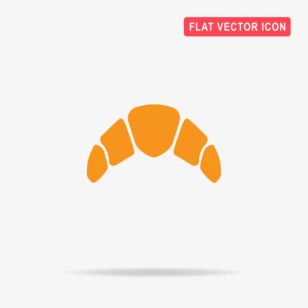 Ícone Croissant Ilustração Conceito Vetor Para Design — Vetor de Stock