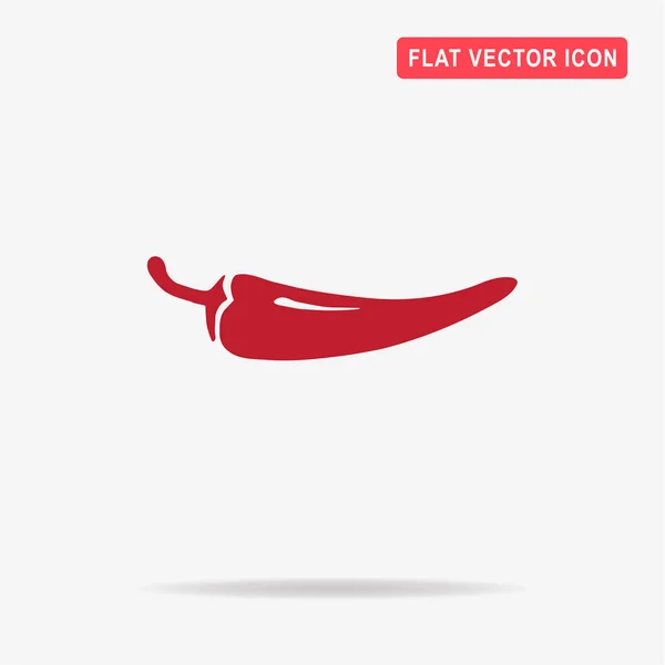 Chilli Pepper Icon Vector Concept Illustration Design — Stock Vector