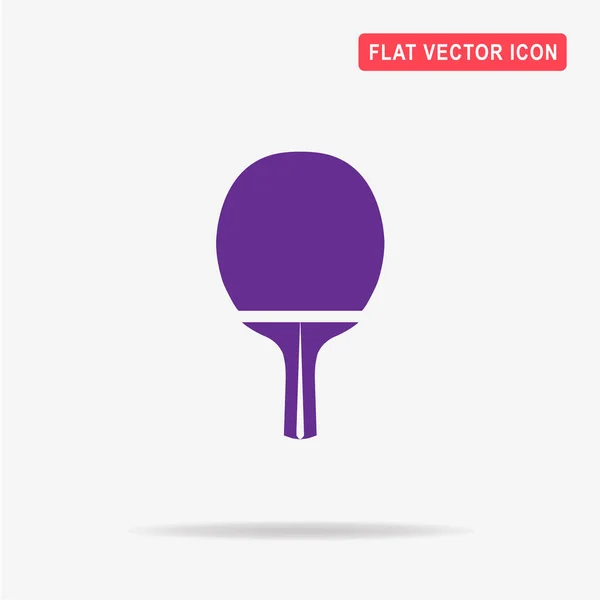 Raquette Ping Pong Icône Illustration Vectorielle Concept Pour Design — Image vectorielle