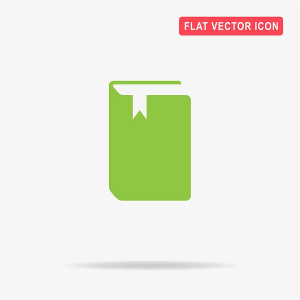 Book Icon Vector Concept Illustration Design — Stock Vector